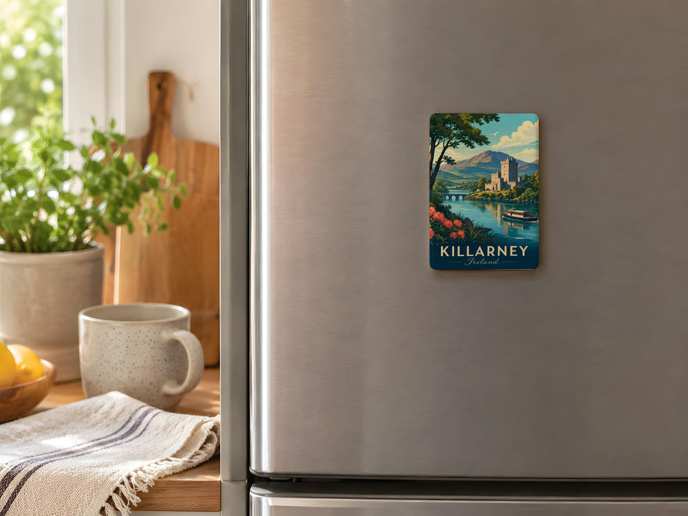 Killarney Ireland Fridge Magnet, Killarney National Park Souvenir, Lakes and Mountains Travel Keepsake Magnet