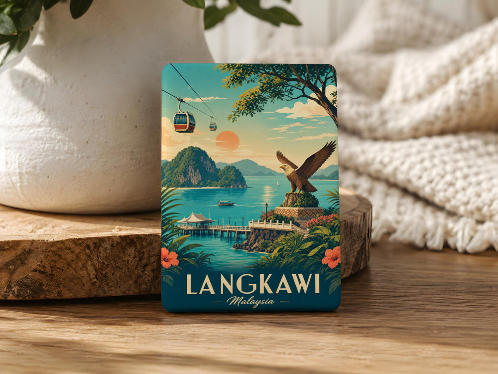 Langkawi Malaysia Fridge Magnet, Langkawi Island Souvenir Magnet, Malaysia Travel Gift, Langkawi Landmark Keepsake Magnet