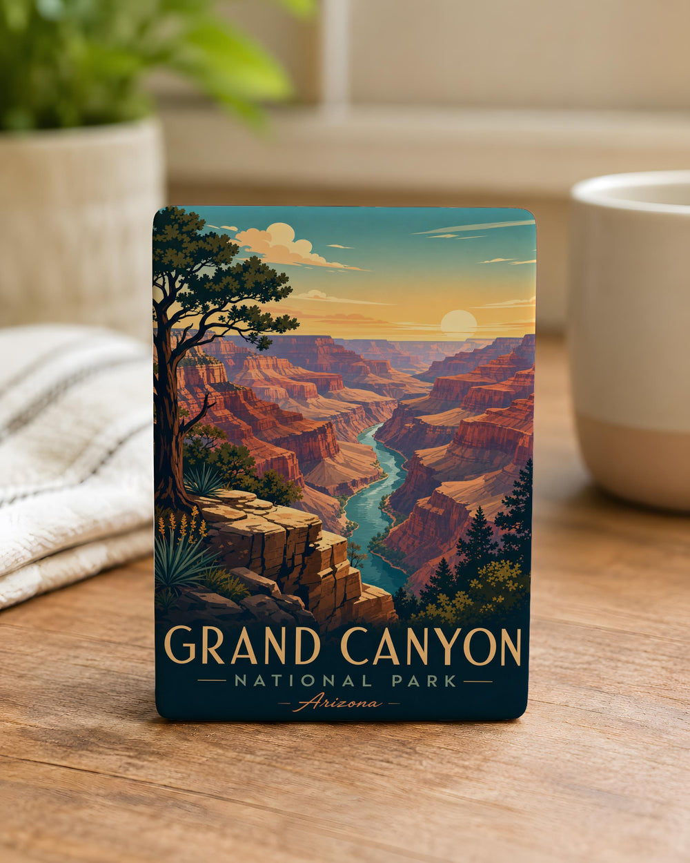 Grand Canyon National Park Fridge Magnet, Arizona Canyon Souvenir Magnet, Scenic Landscape Travel Keepsake Gift