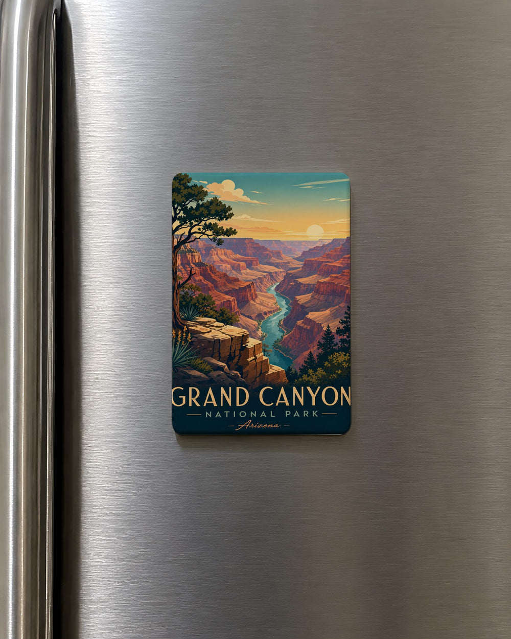 Grand Canyon National Park Fridge Magnet, Arizona Canyon Souvenir Magnet, Scenic Landscape Travel Keepsake Gift