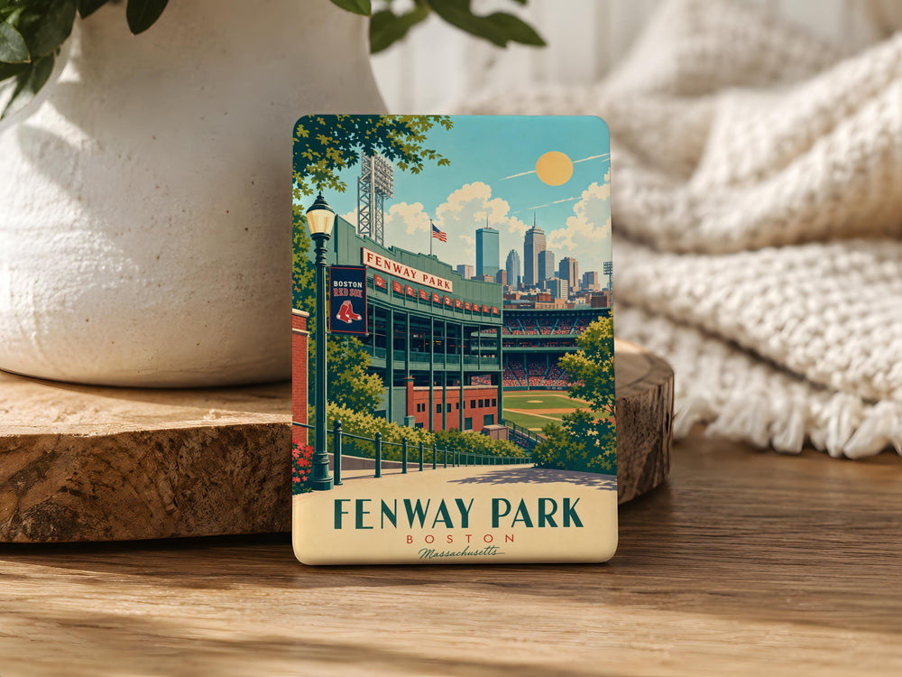 Fenway Park Fridge Magnet, Boston Baseball Stadium Souvenir Magnet, Red Sox Fan Gift, Massachusetts Travel Keepsake Magnet