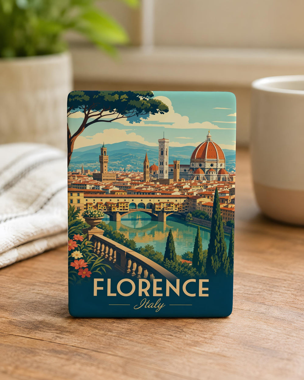 Florence Italy Fridge Magnet, Florence Souvenir Magnet, Florence Travel Gift, Tuscany Italy Landmark Magnet, Italy Vacation Keepsake