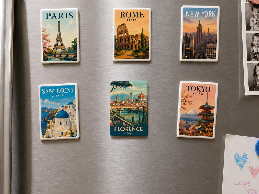 Florence Italy Fridge Magnet, Florence Souvenir Magnet, Florence Travel Gift, Tuscany Italy Landmark Magnet, Italy Vacation Keepsake