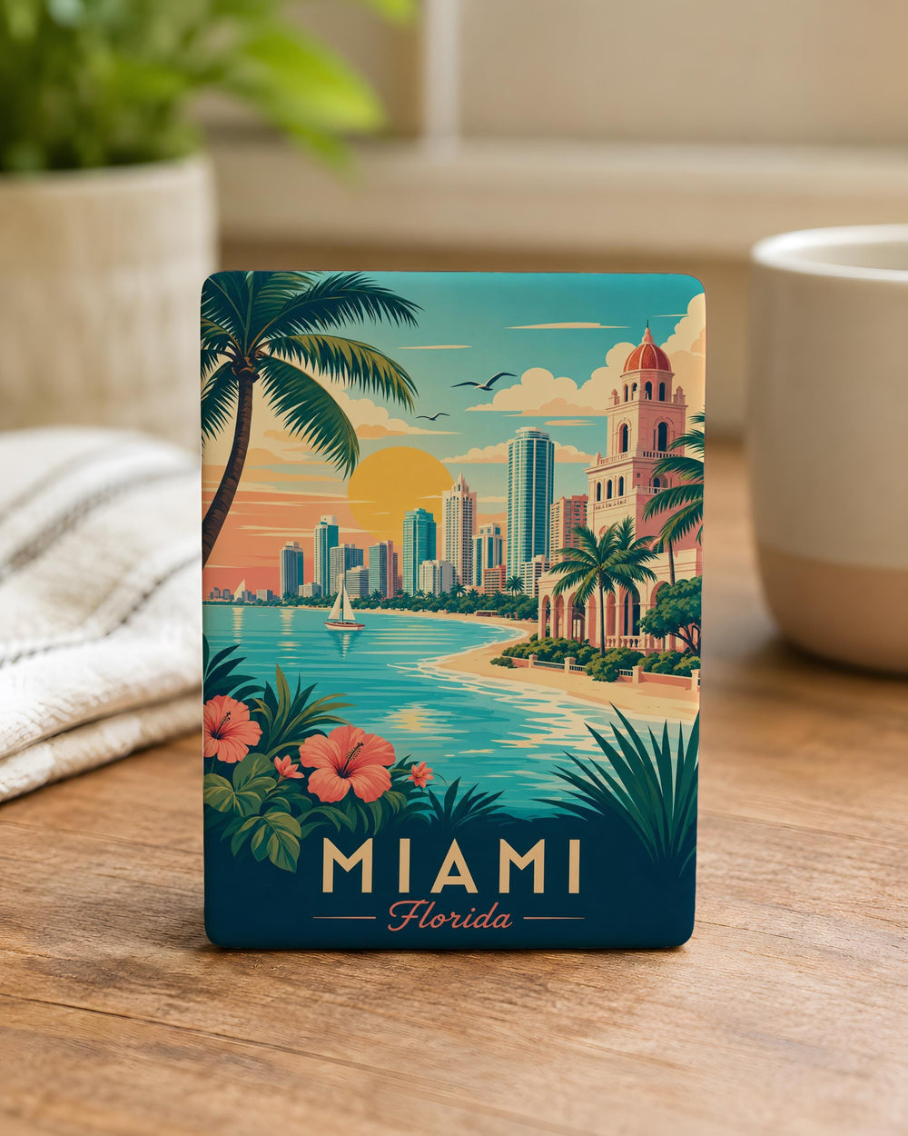 Florida Fridge Magnet, Florida Souvenir Magnet, Florida Travel Gift, Florida Vacation Keepsake, Florida State Magnet