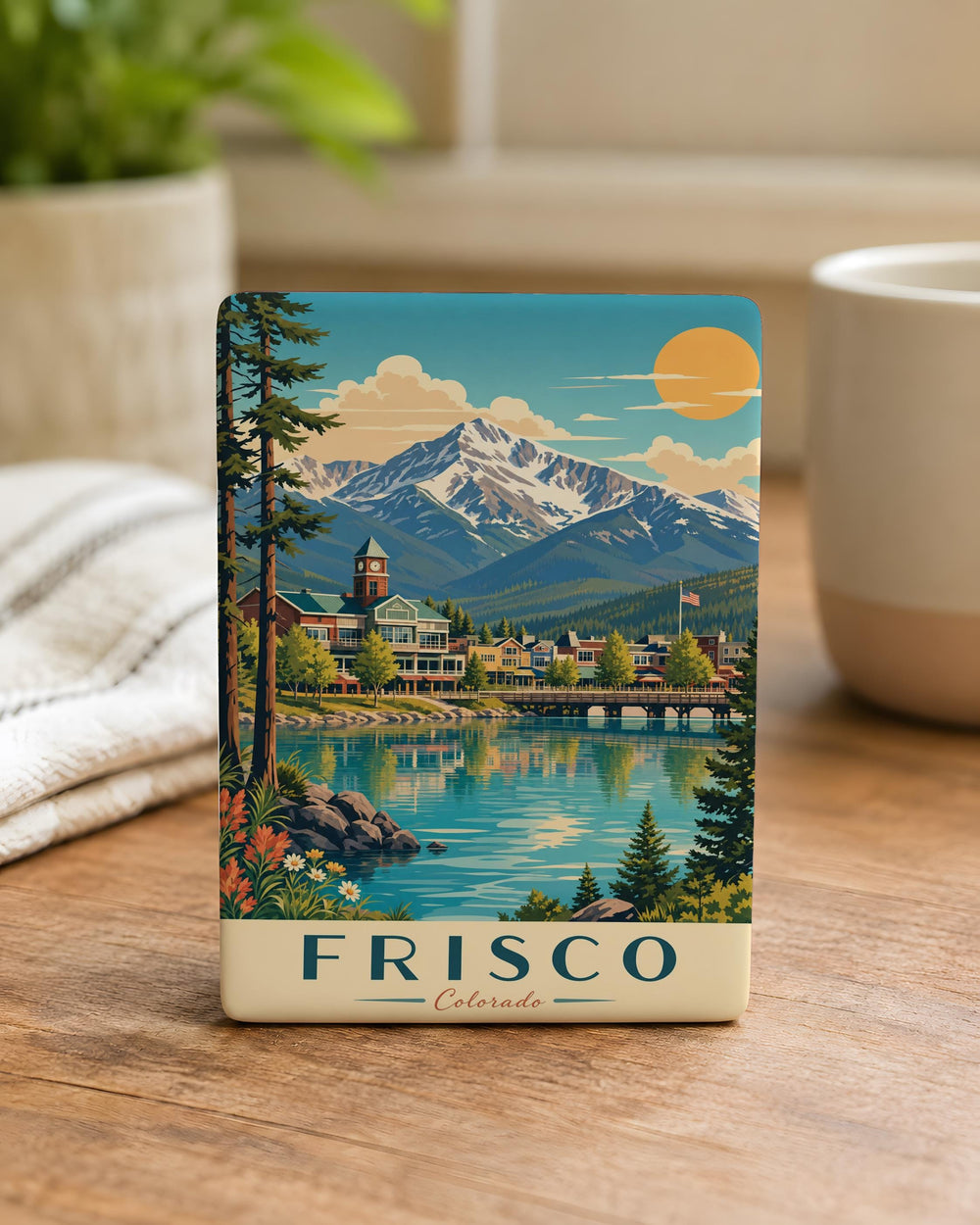 Frisco CO Fridge Magnet, Frisco Colorado Souvenir Magnet, Rocky Mountain Town Travel Gift, Colorado Vacation Keepsake