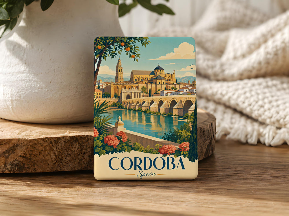 Cordoba Spain Fridge Magnet, Cordoba Travel Souvenir Magnet, Andalucia Spain Landmark Refrigerator Magnet Gift
