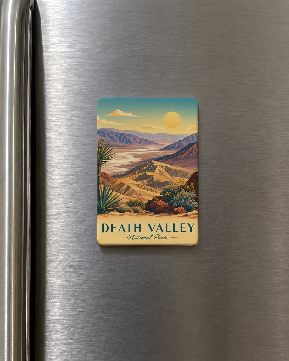 Death Valley National Park Fridge Magnet, California Desert Landscape Souvenir Magnet, National Park Travel Keepsake Gift