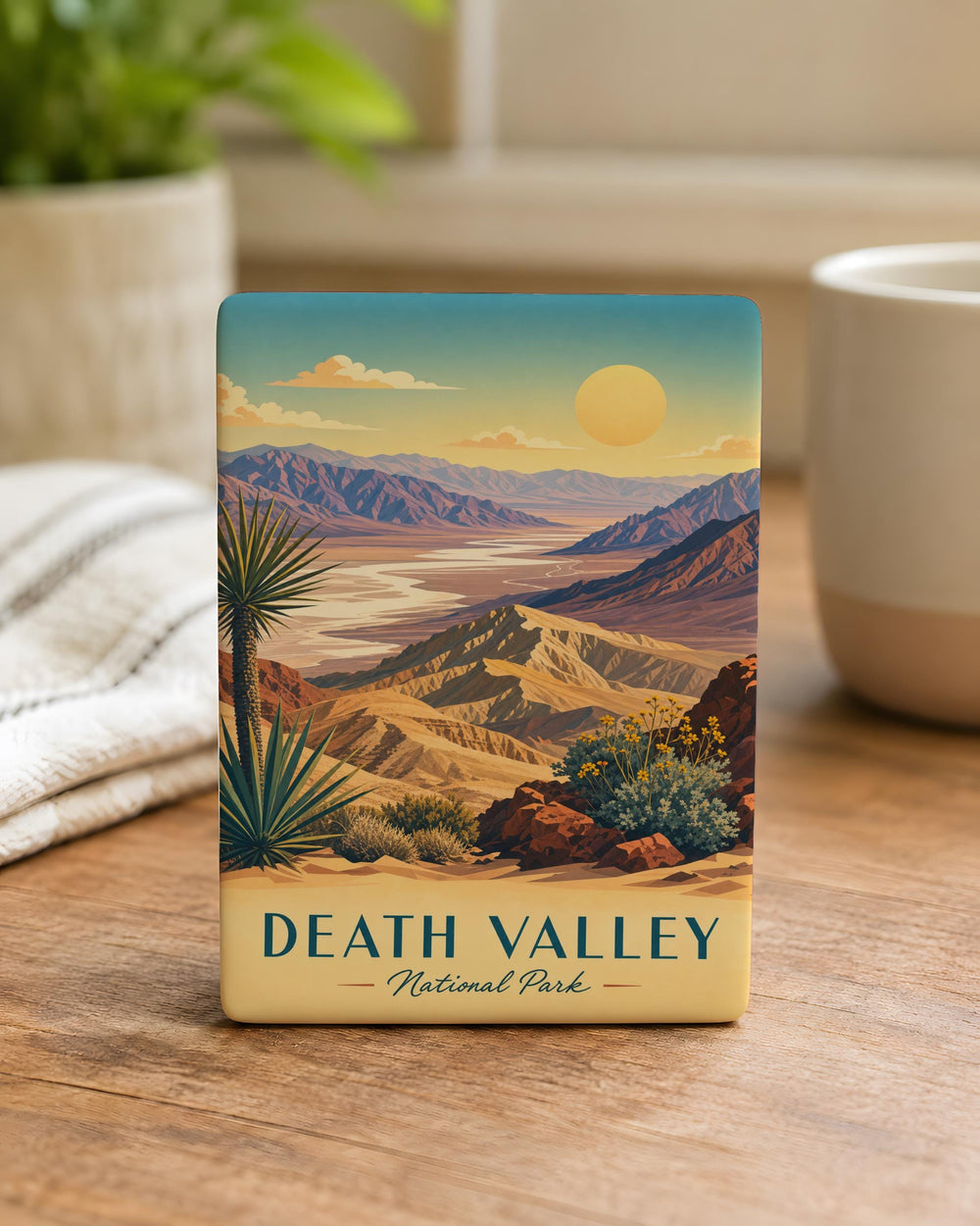 Death Valley National Park Fridge Magnet, California Desert Landscape Souvenir Magnet, National Park Travel Keepsake Gift