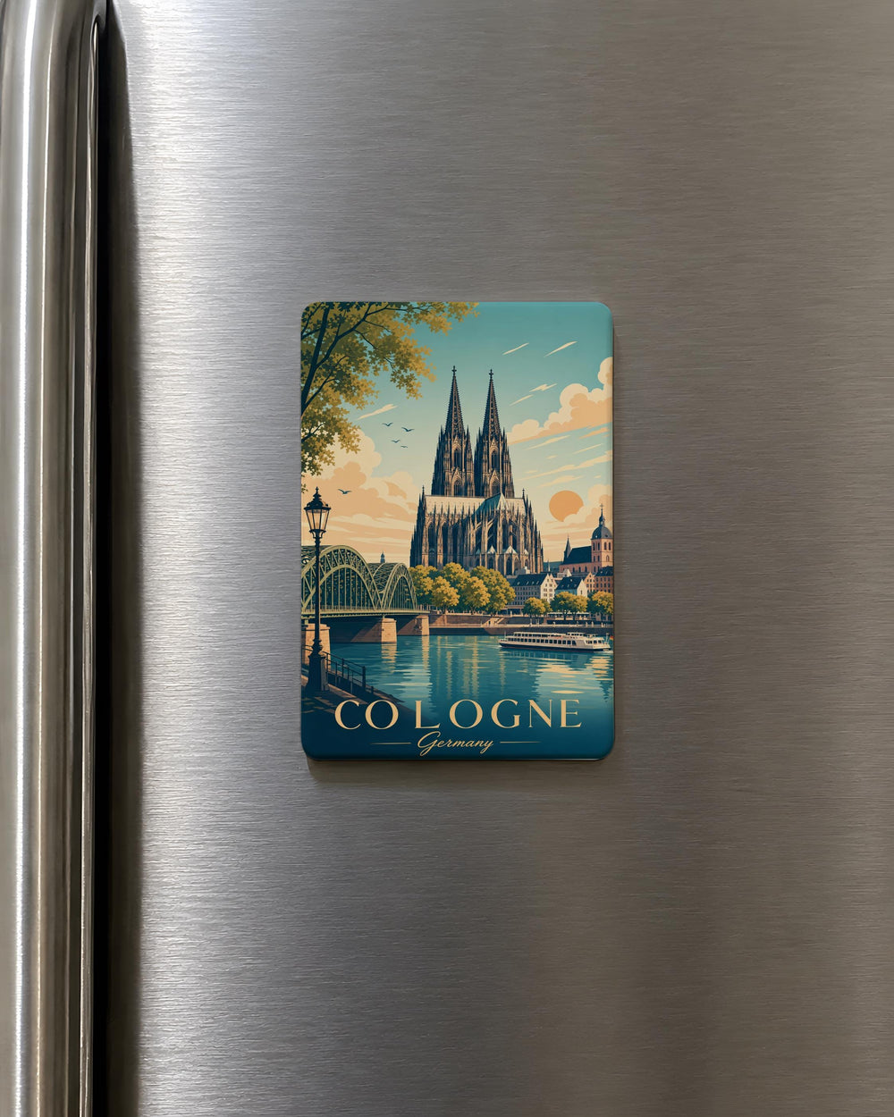 Cologne Cathedral Fridge Magnet, Kölner Dom Souvenir Magnet, Germany Landmark Travel Gift, Cathedral Architecture Magnet