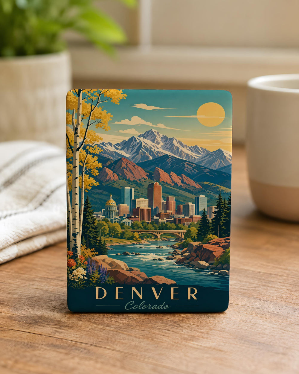 Colorado Fridge Magnet, Colorado State Souvenir Magnet, Colorado Travel Keepsake, Colorado Gift, Rocky Mountain State Magnet