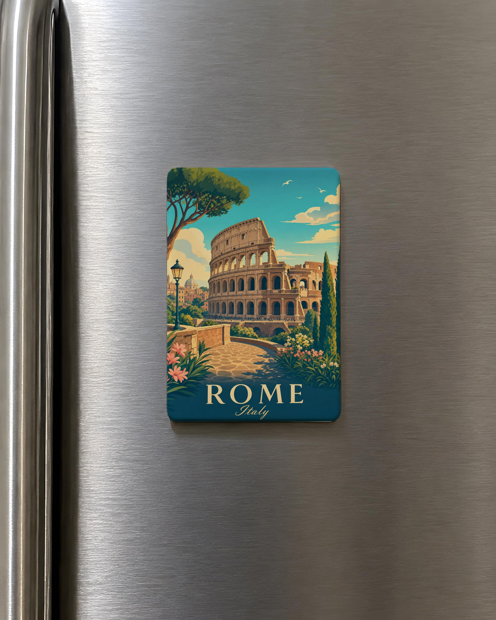 Colosseum Fridge Magnet, Rome Italy Souvenir Magnet, Ancient Roman Amphitheater Refrigerator Magnet, Travel Keepsake Gift