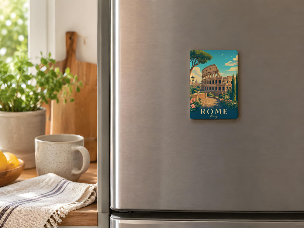 Colosseum Fridge Magnet, Rome Italy Souvenir Magnet, Ancient Roman Amphitheater Refrigerator Magnet, Travel Keepsake Gift