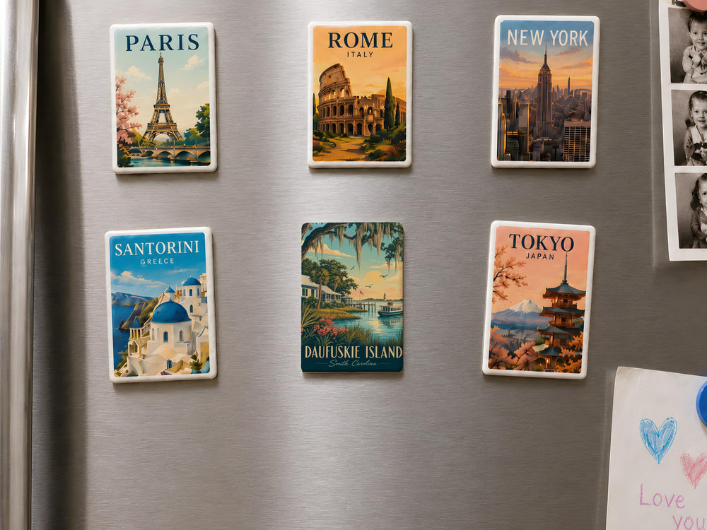 Daufuskie Island Fridge Magnet, South Carolina Coastal Island Souvenir Magnet, Daufuskie Island SC Travel Keepsake Magnet