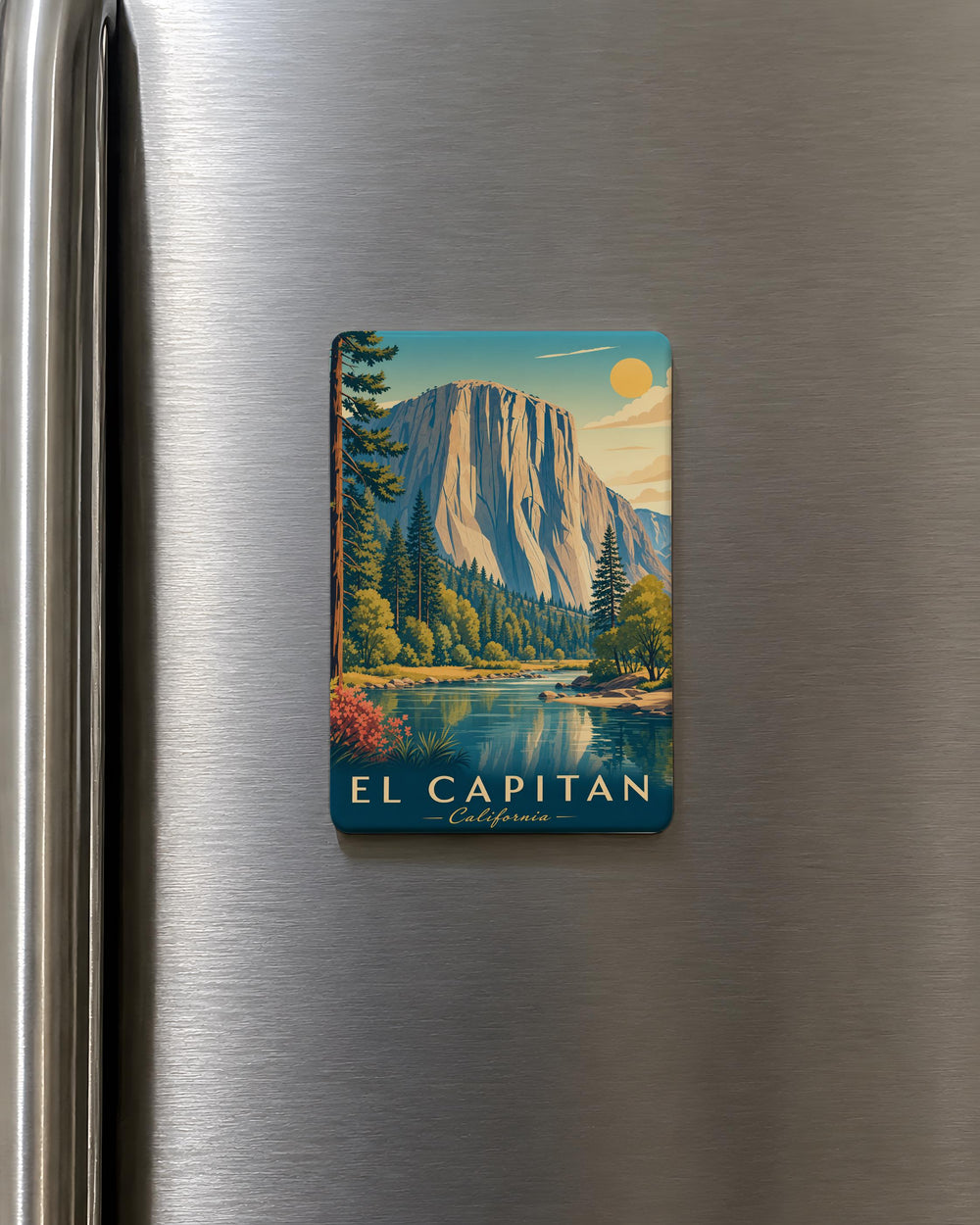 El Capitan Fridge Magnet, Yosemite National Park Climbing Landmark Souvenir Magnet, California Granite Mountain Gift