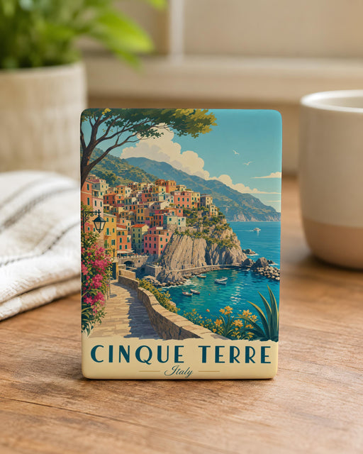 Cinque Terre Italy Fridge Magnet, Italian Riviera Coastal Village Souvenir Magnet, Liguria Travel Gift, Italy Vacation Keepsake