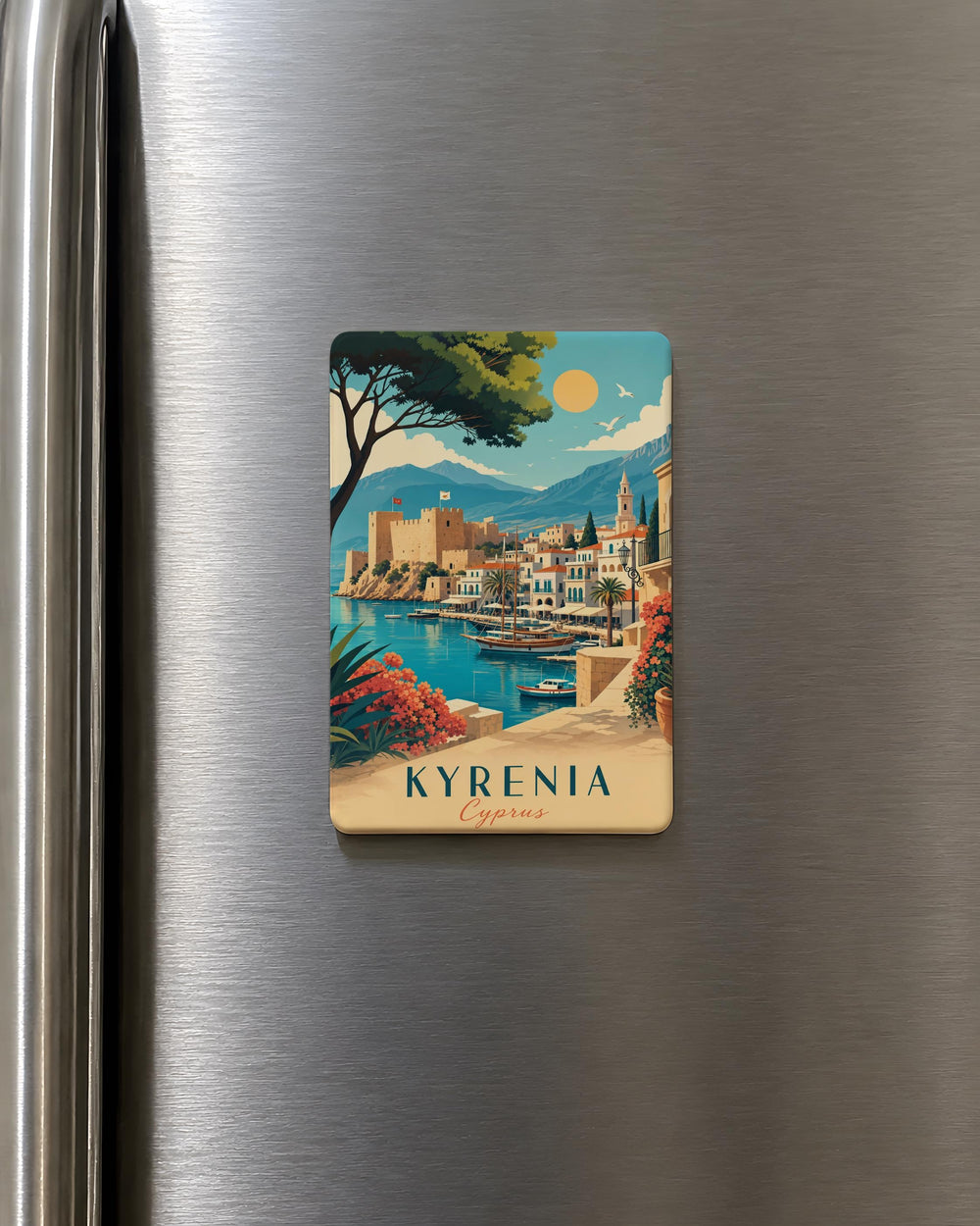 Cyprus Fridge Magnet, Cyprus Souvenir Magnet, Cyprus Travel Gift, Cyprus Island Keepsake, Cyprus Map Magnet