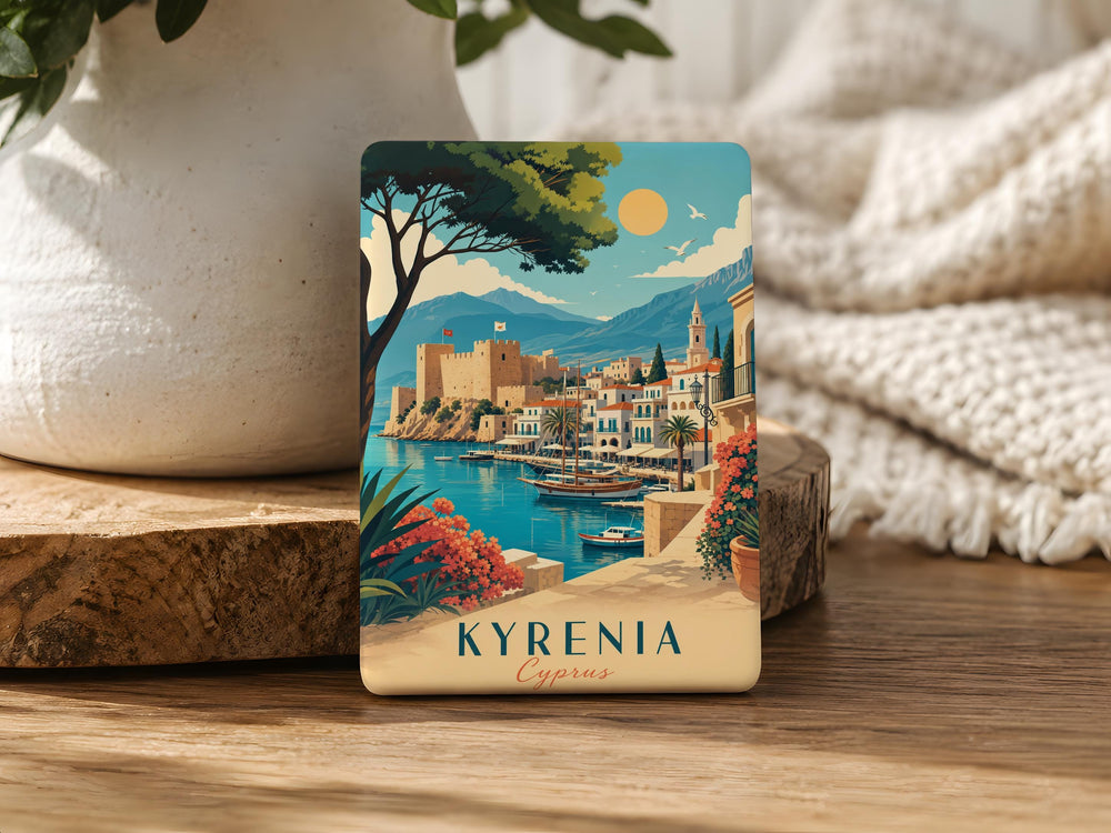 Cyprus Fridge Magnet, Cyprus Souvenir Magnet, Cyprus Travel Gift, Cyprus Island Keepsake, Cyprus Map Magnet