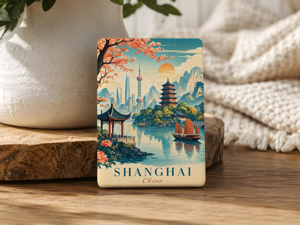 China Fridge Magnet, China Travel Souvenir Magnet, Chinese Landmark Refrigerator Magnet, China Vacation Keepsake Magnet