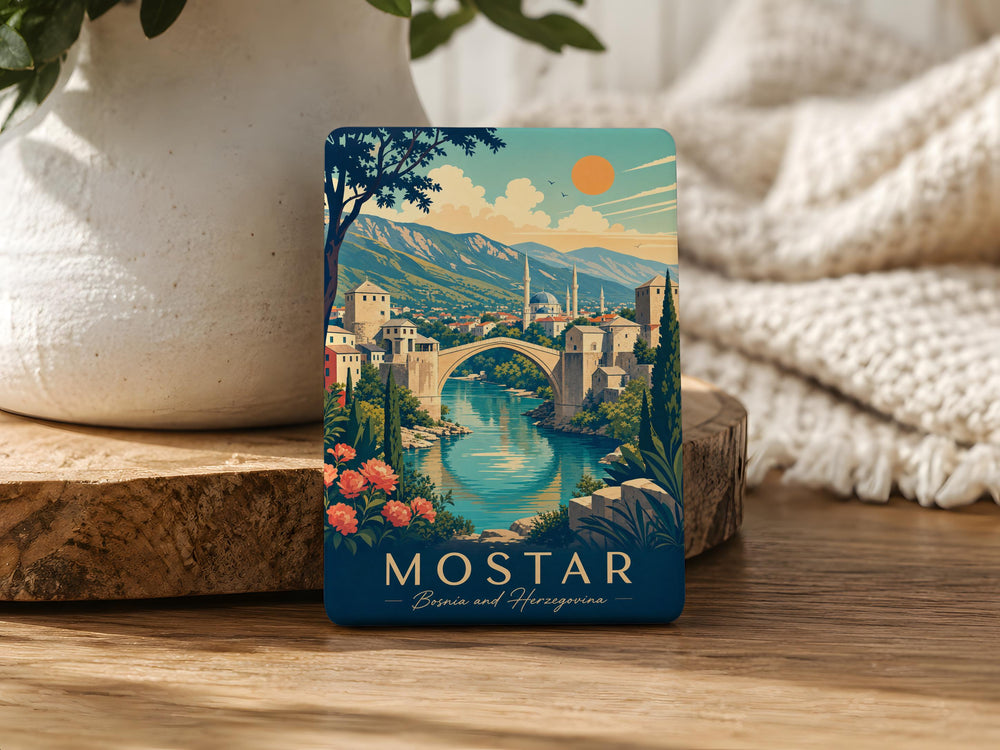 Bosnia and Herzegovina Fridge Magnet, Bosnia Souvenir Magnet, Bosnia Travel Gift, Bosnia Country Keepsake Magnet
