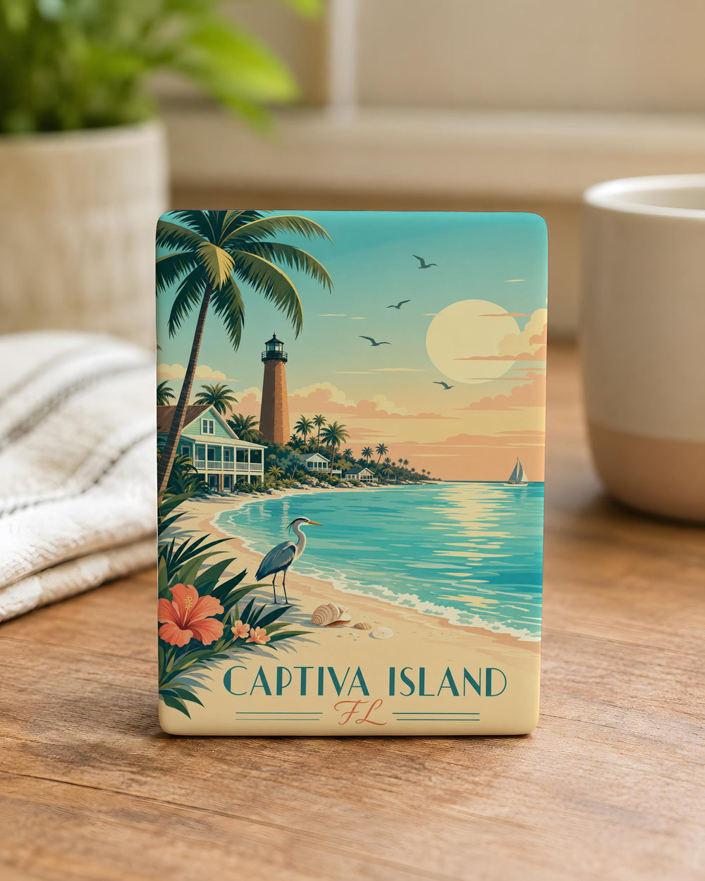 Captiva Island Florida Fridge Magnet, Captiva Island FL Souvenir Magnet, Beach Island Vacation Travel Gift Magnet
