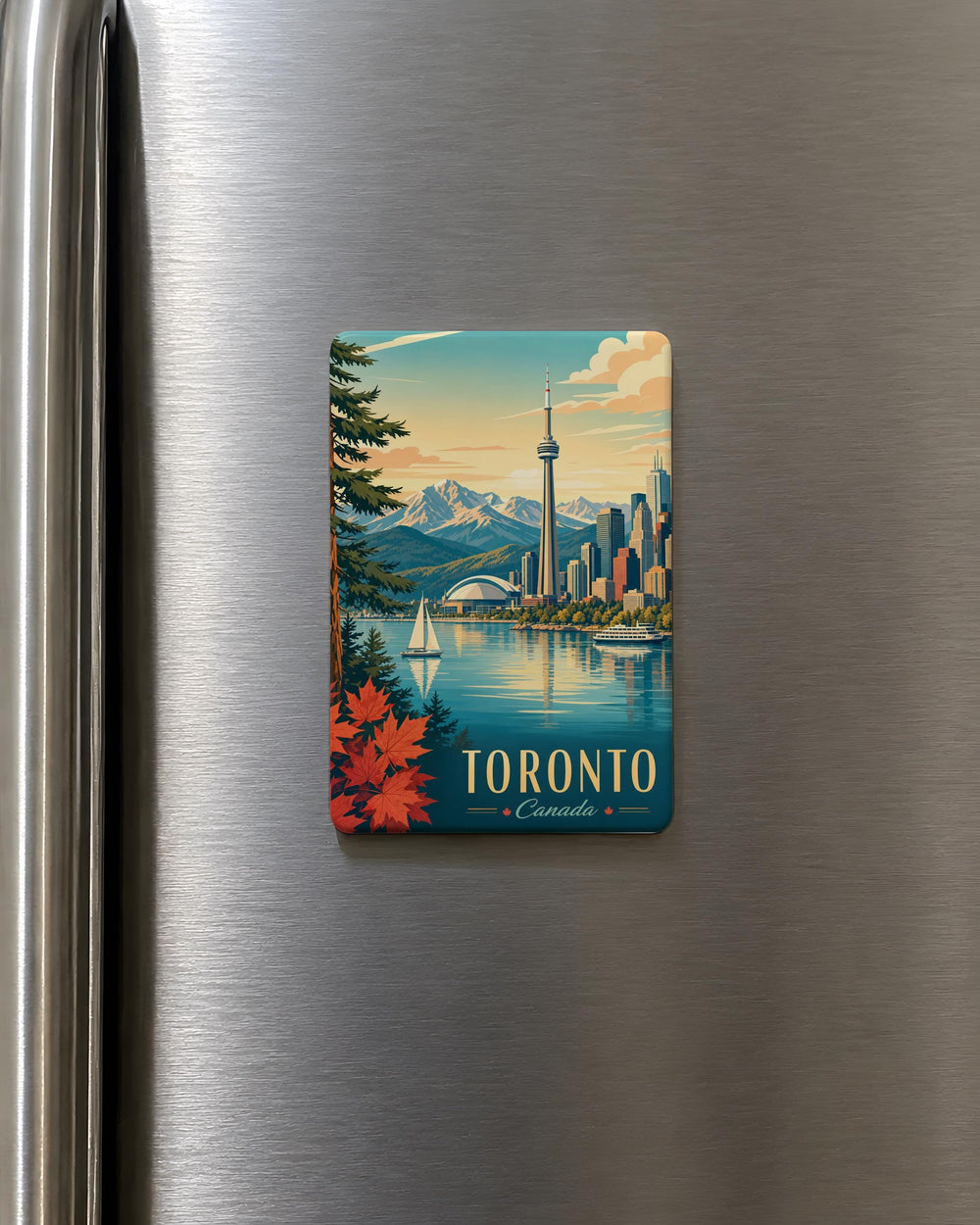 Canada Fridge Magnet, Canada Souvenir Magnet, Canadian Travel Gift, Canada Map Magnet, Canada Landmark Magnet, Canada Keepsake Magnet