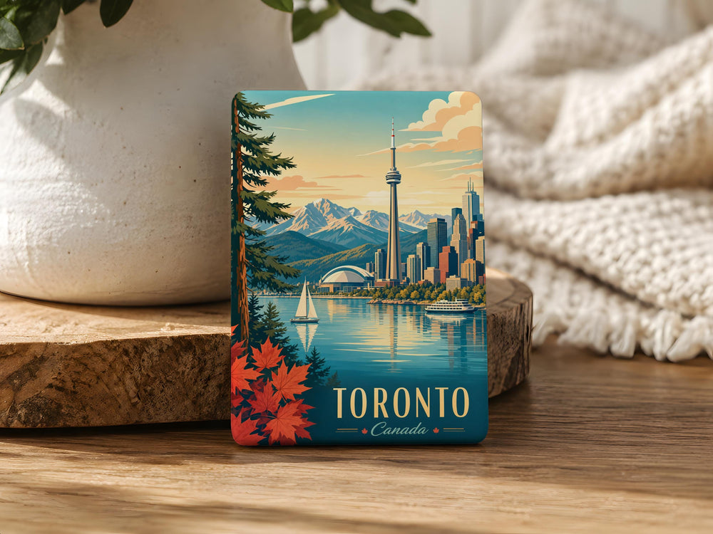 Canada Fridge Magnet, Canada Souvenir Magnet, Canadian Travel Gift, Canada Map Magnet, Canada Landmark Magnet, Canada Keepsake Magnet