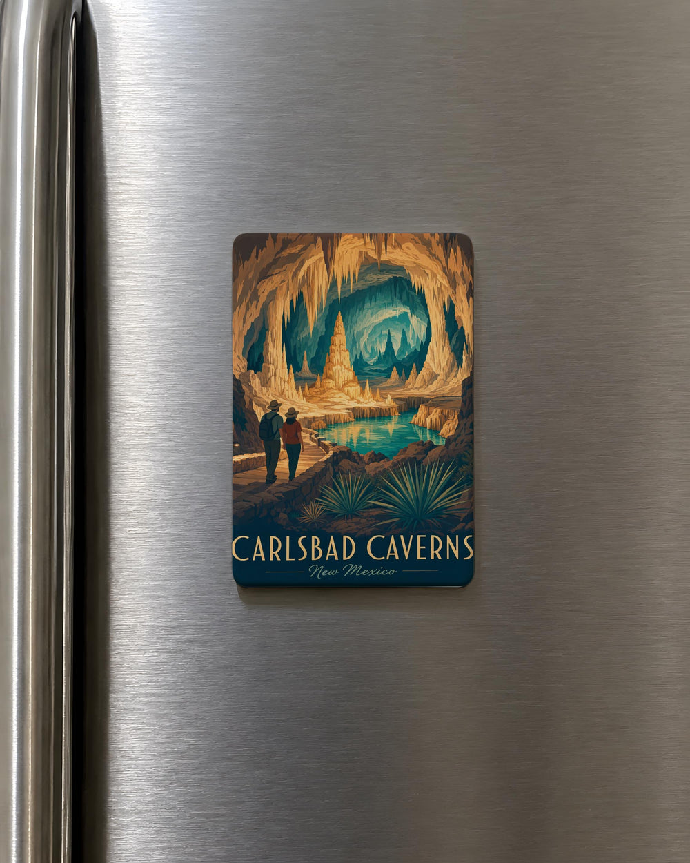 Carlsbad Caverns National Park Fridge Magnet, New Mexico Cave Landmark Souvenir, Travel Gift, Caverns Scenic Magnet