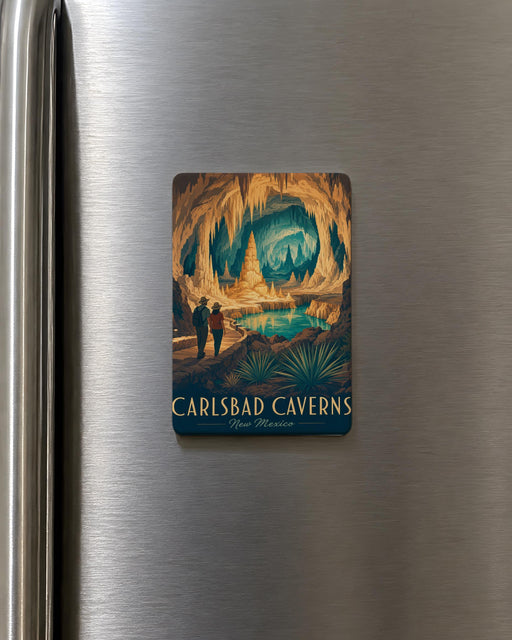 Carlsbad Caverns National Park Fridge Magnet, New Mexico Cave Landmark Souvenir, Travel Gift, Caverns Scenic Magnet