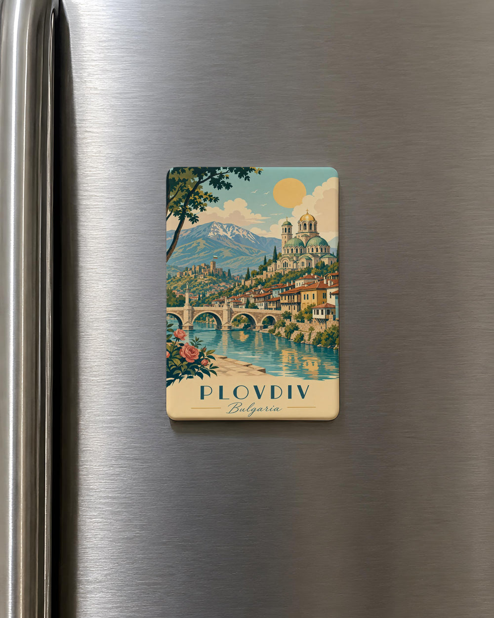 Bulgaria Fridge Magnet, Bulgaria Souvenir Magnet, Bulgarian Travel Keepsake, Bulgaria Gift, Balkan Country Magnet