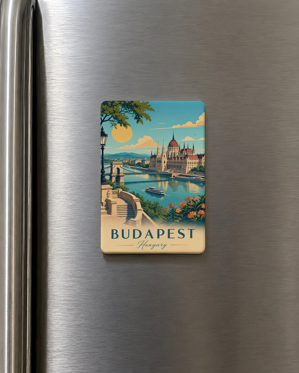 Budapest Hungary Fridge Magnet, Budapest Souvenir Magnet, Hungary Travel Gift, Budapest Landmark Magnet, Budapest Keepsake Magnet