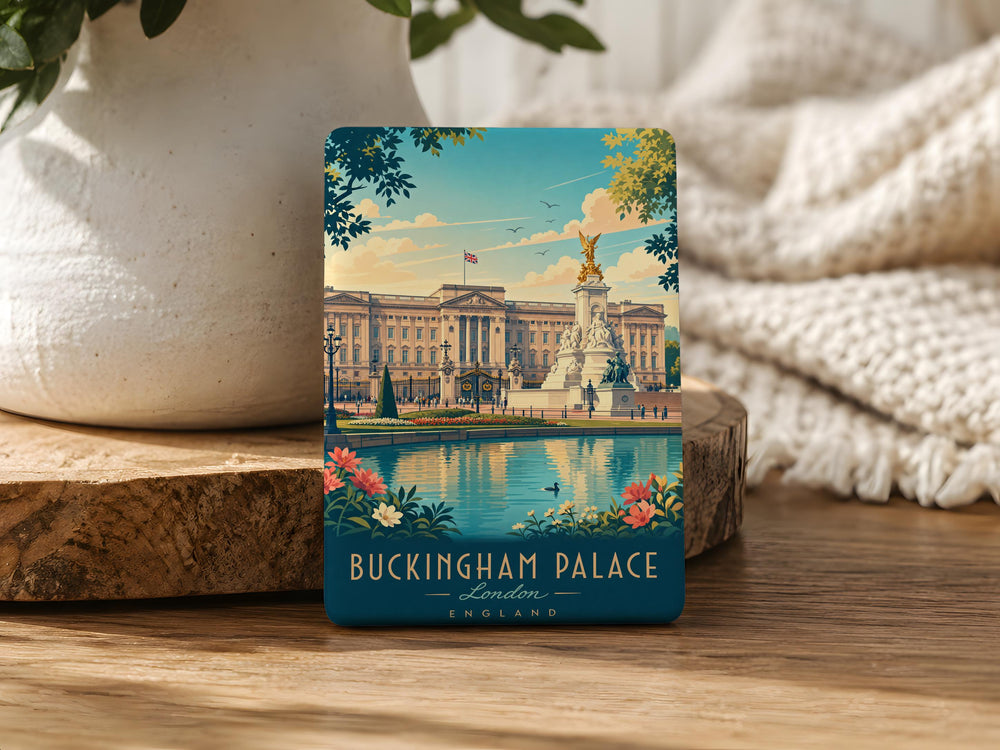 Buckingham Palace Fridge Magnet, London Royal Landmark Souvenir Magnet, UK Travel Gift, British Palace Keepsake Magnet