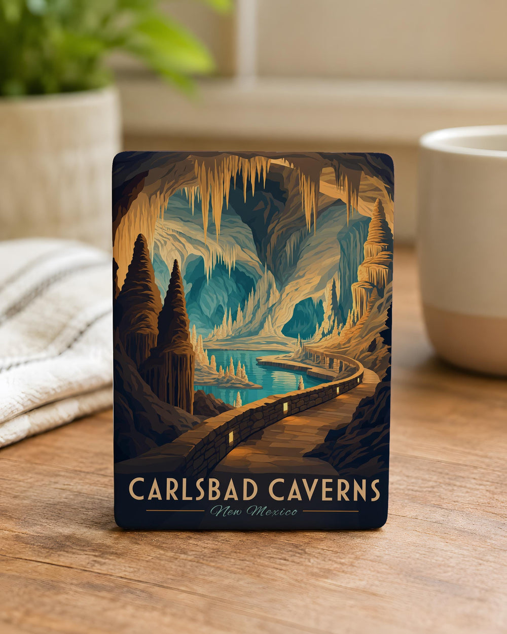 Carlsbad Caverns Fridge Magnet, New Mexico Cave Souvenir Magnet, Carlsbad Caverns National Park Magnet
