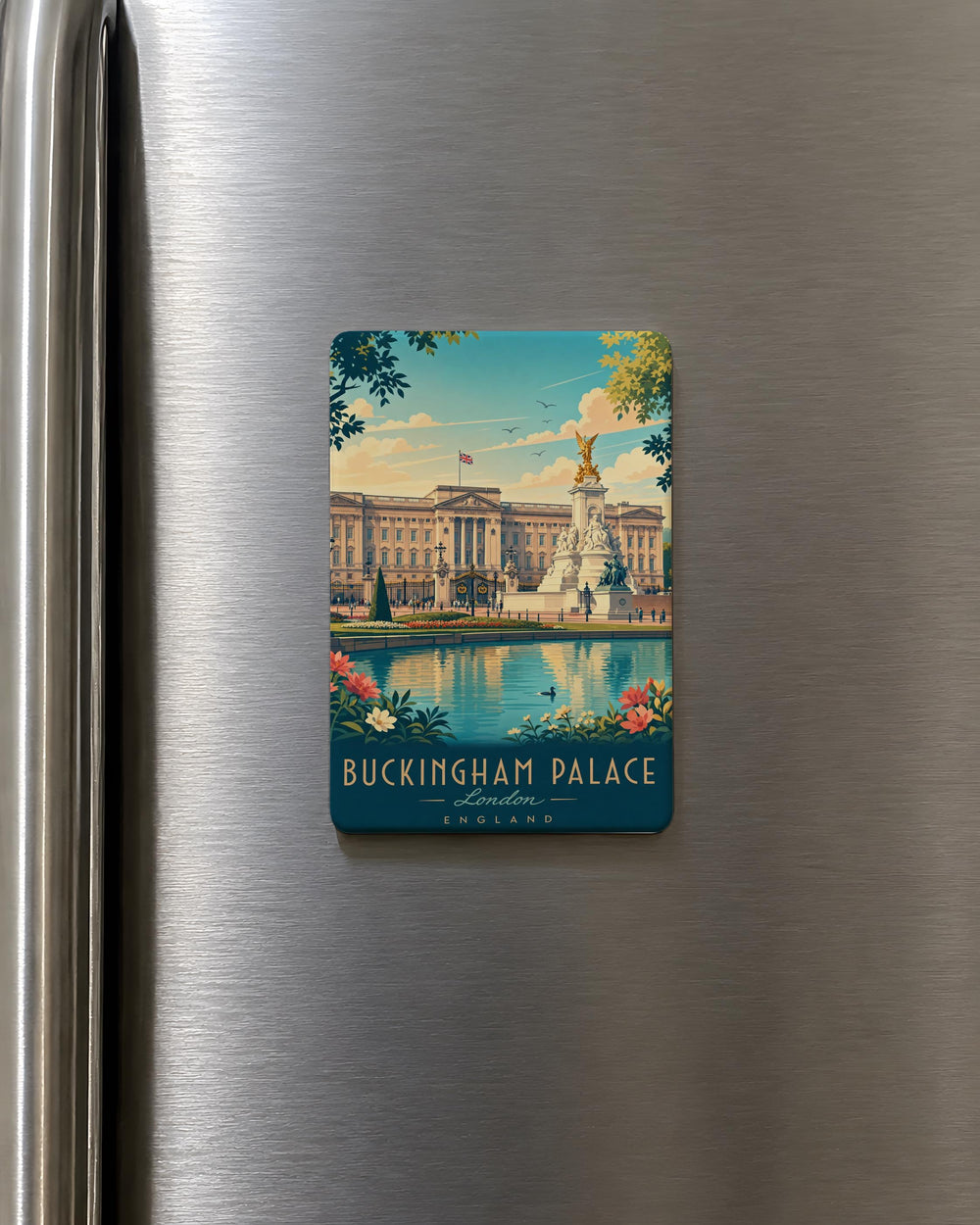 Buckingham Palace Fridge Magnet, London Royal Landmark Souvenir Magnet, UK Travel Gift, British Palace Keepsake Magnet