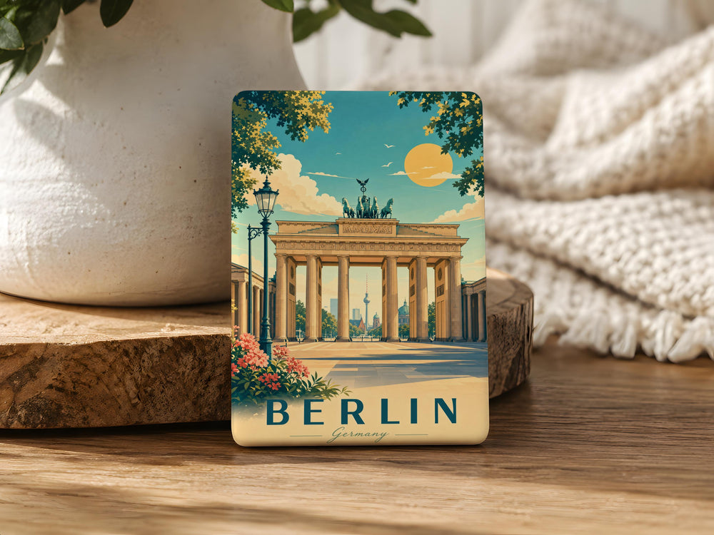 Brandenburg Gate Fridge Magnet, Berlin Landmark Souvenir Magnet, Germany Travel Gift, Iconic City Monument Magnet