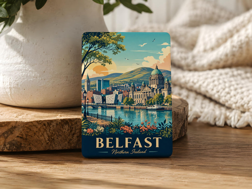 Belfast Northern Ireland Fridge Magnet, Belfast City Souvenir Magnet, Northern Ireland Travel Gift, Belfast Landmark Magnet