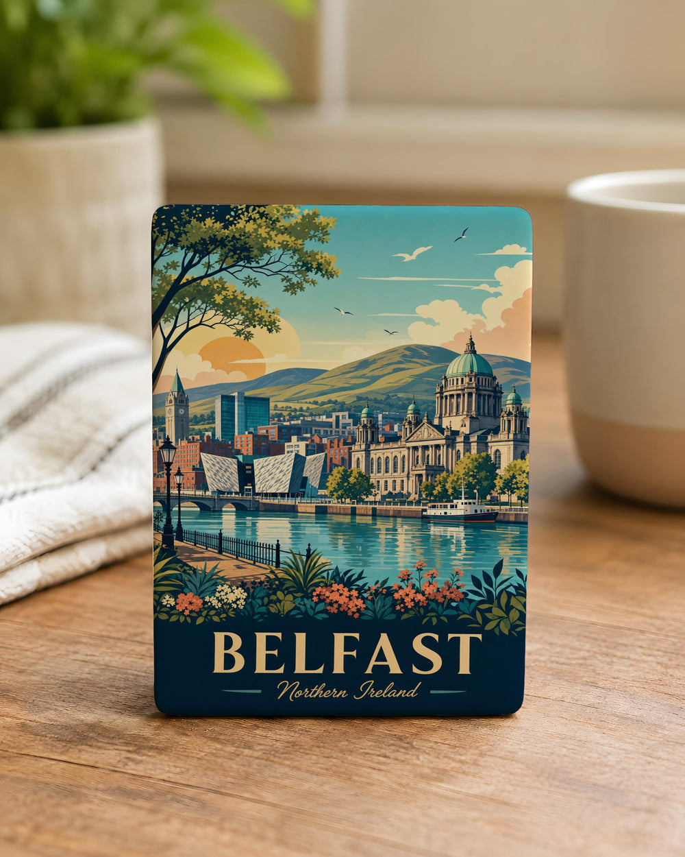 Belfast Northern Ireland Fridge Magnet, Belfast City Souvenir Magnet, Northern Ireland Travel Gift, Belfast Landmark Magnet