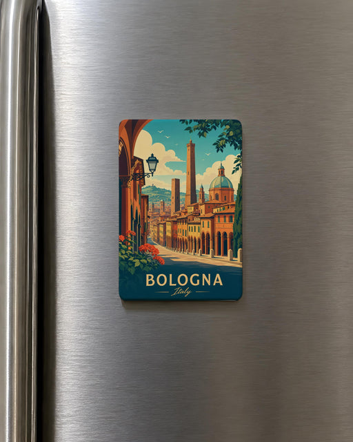 Bologna Italy Fridge Magnet, Bologna Souvenir Magnet, Italy Travel Gift, Bologna Landmark Keepsake, Italian City Magnet