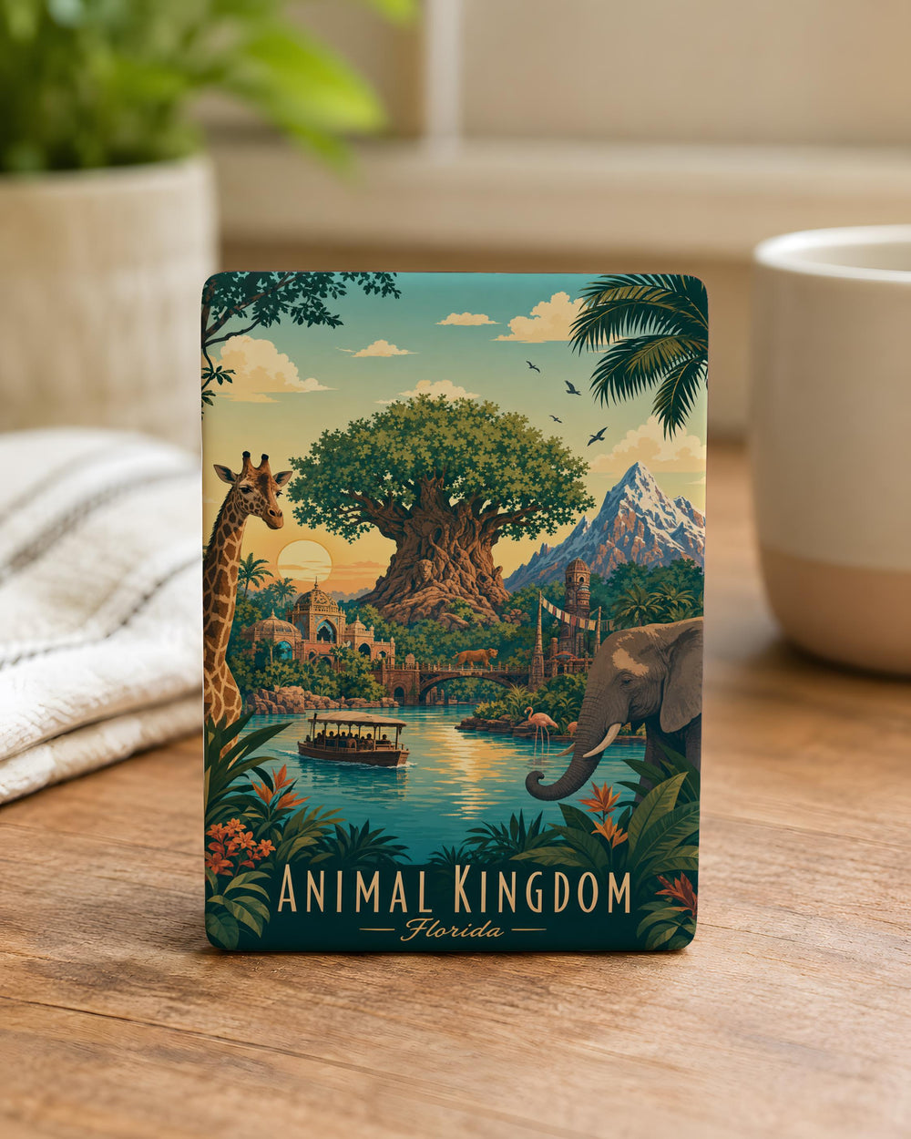 Animal Kingdom Fridge Magnet, Wildlife Animals Magnet, Safari Zoo Animal Lover Gift, Nature Wildlife Kitchen Decor
