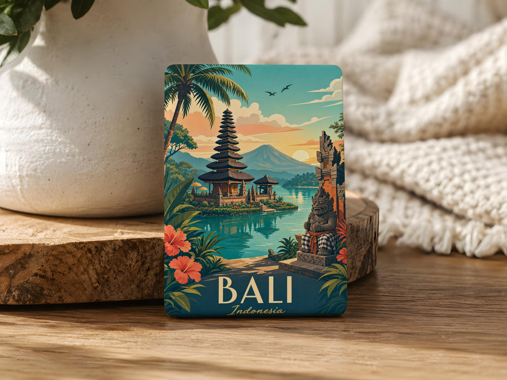 Bali Indonesia Fridge Magnet, Bali Travel Souvenir, Indonesia Vacation Keepsake, Bali Landmark Magnet, Bali Gift