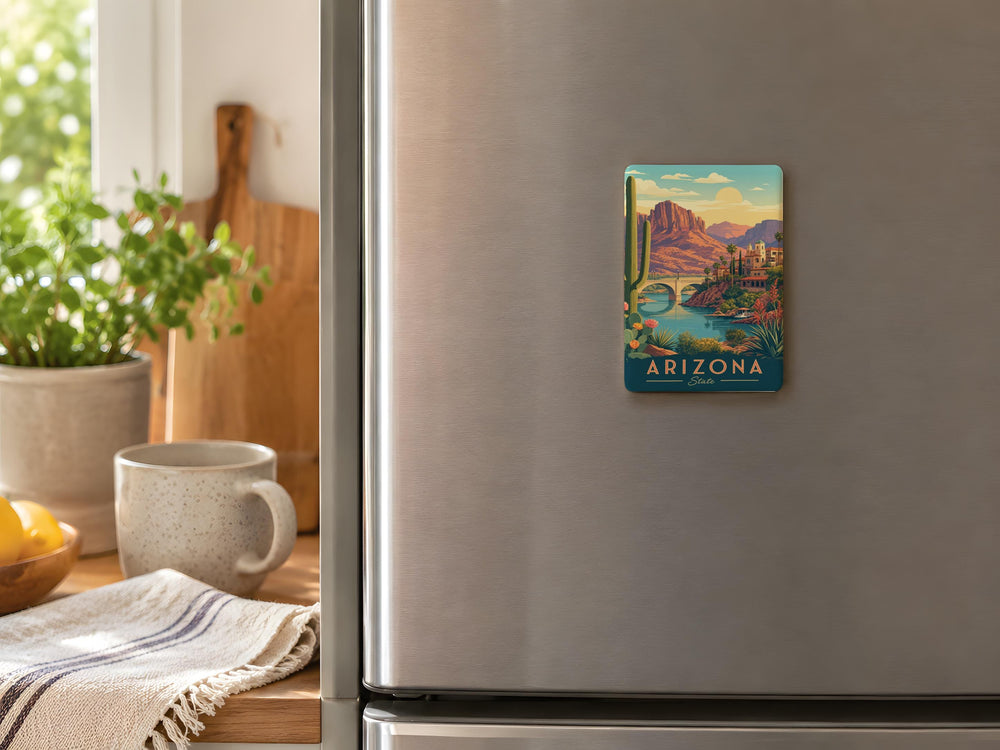 Arizona Fridge Magnet, Arizona Souvenir Magnet, Arizona State Magnet, Arizona Travel Magnet, Arizona Gift, Southwest Magnet