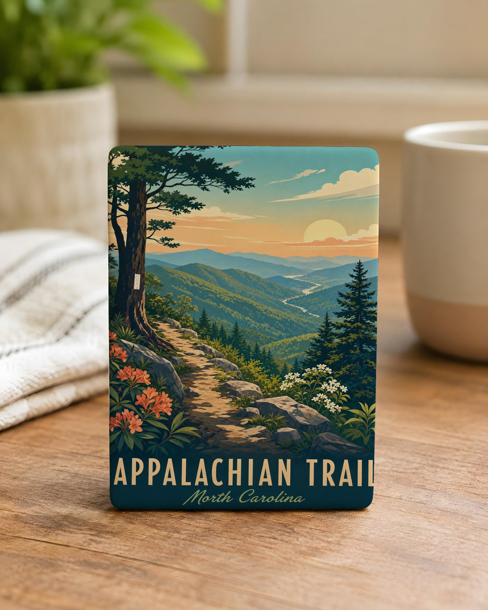 Appalachian Trail Fridge Magnet, Hiking Trail Souvenir Magnet, Outdoor Adventure Gift, Backpacking Trek Keepsake Magnet