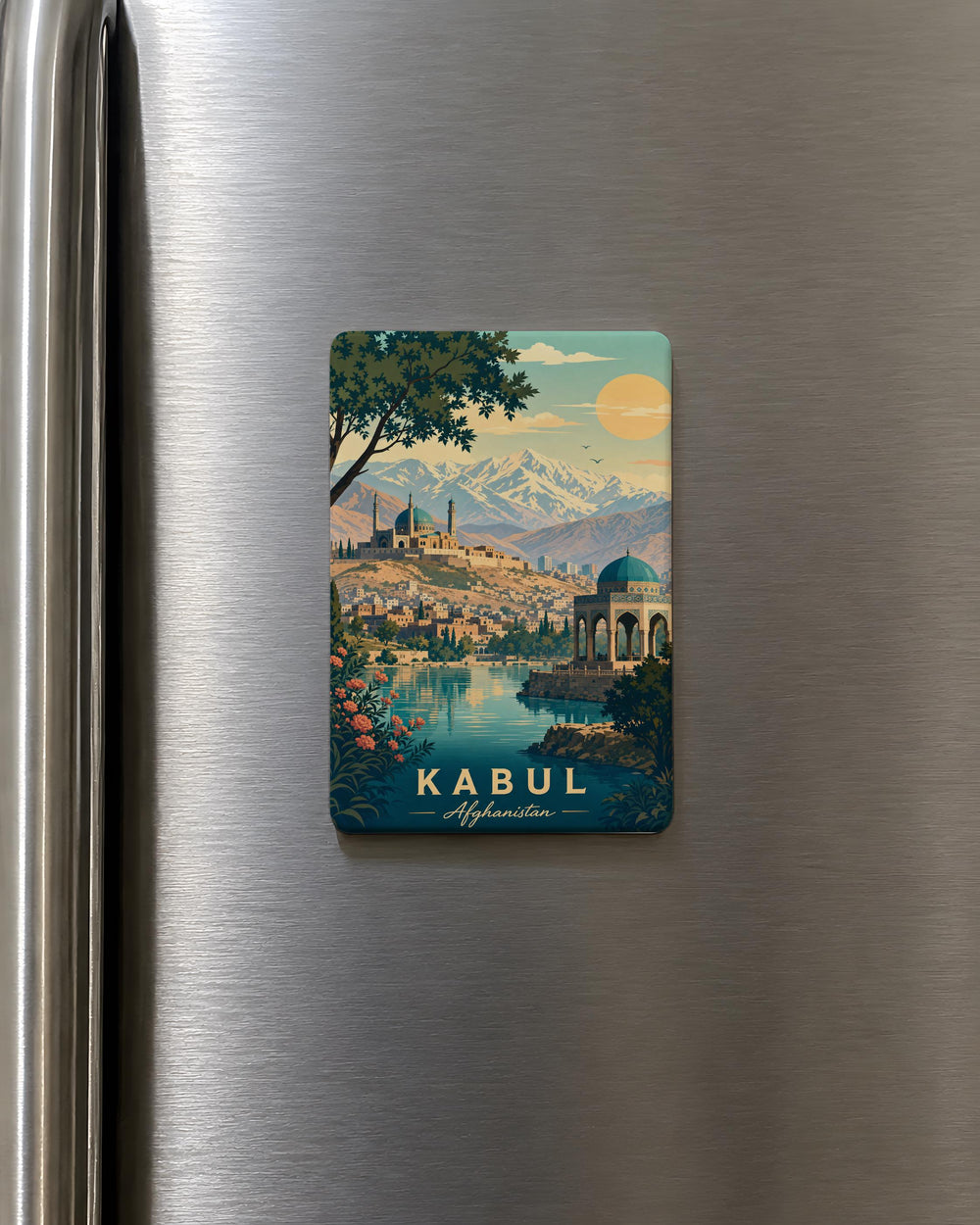 Afghanistan Fridge Magnet, Afghanistan Souvenir Magnet, Afghanistan Travel Gift, Afghanistan Country Magnet, Kabul Magnet