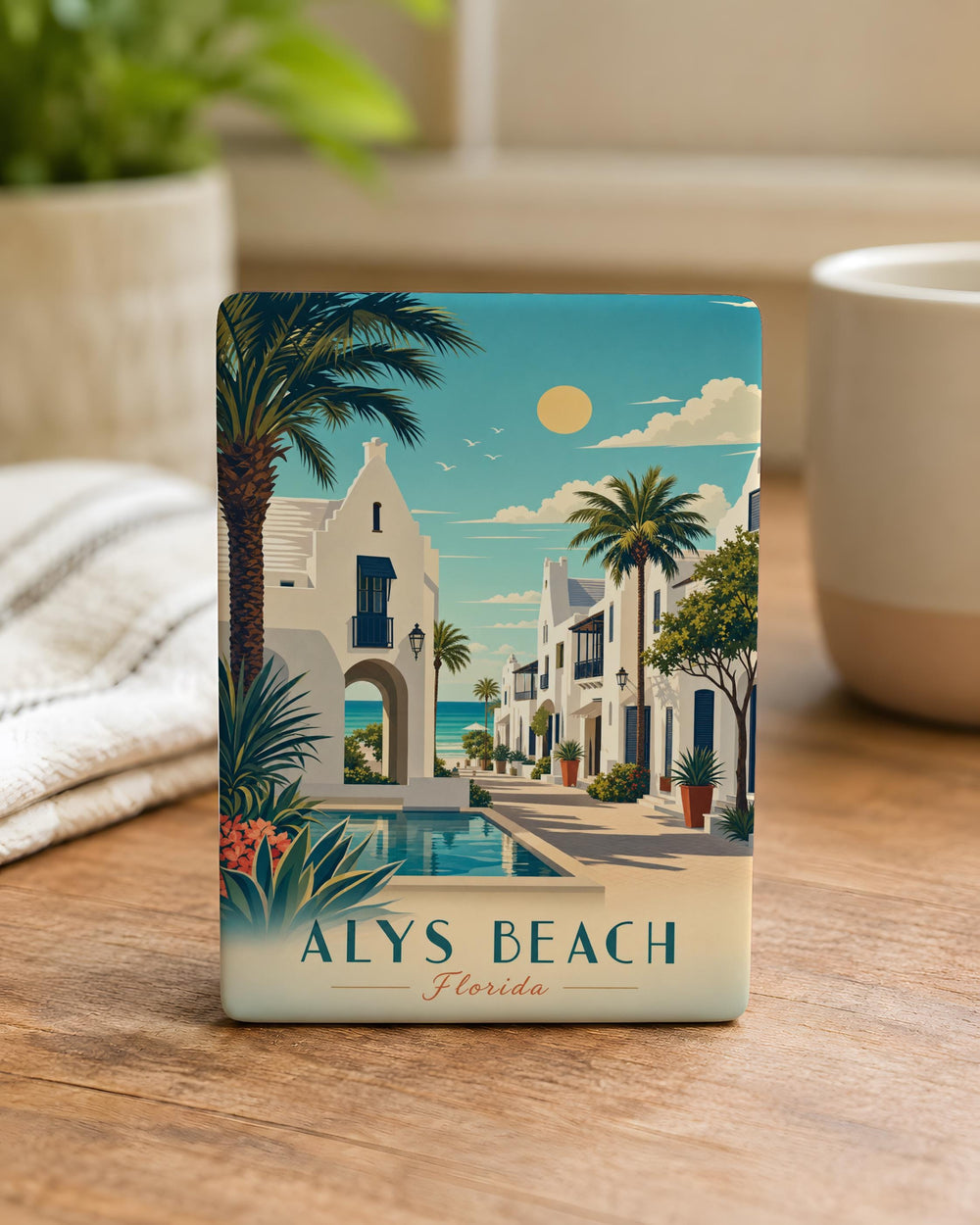 Alys Beach Florida Fridge Magnet, Alys Beach Travel Souvenir Magnet, Florida Coastal Town Keepsake Magnet
