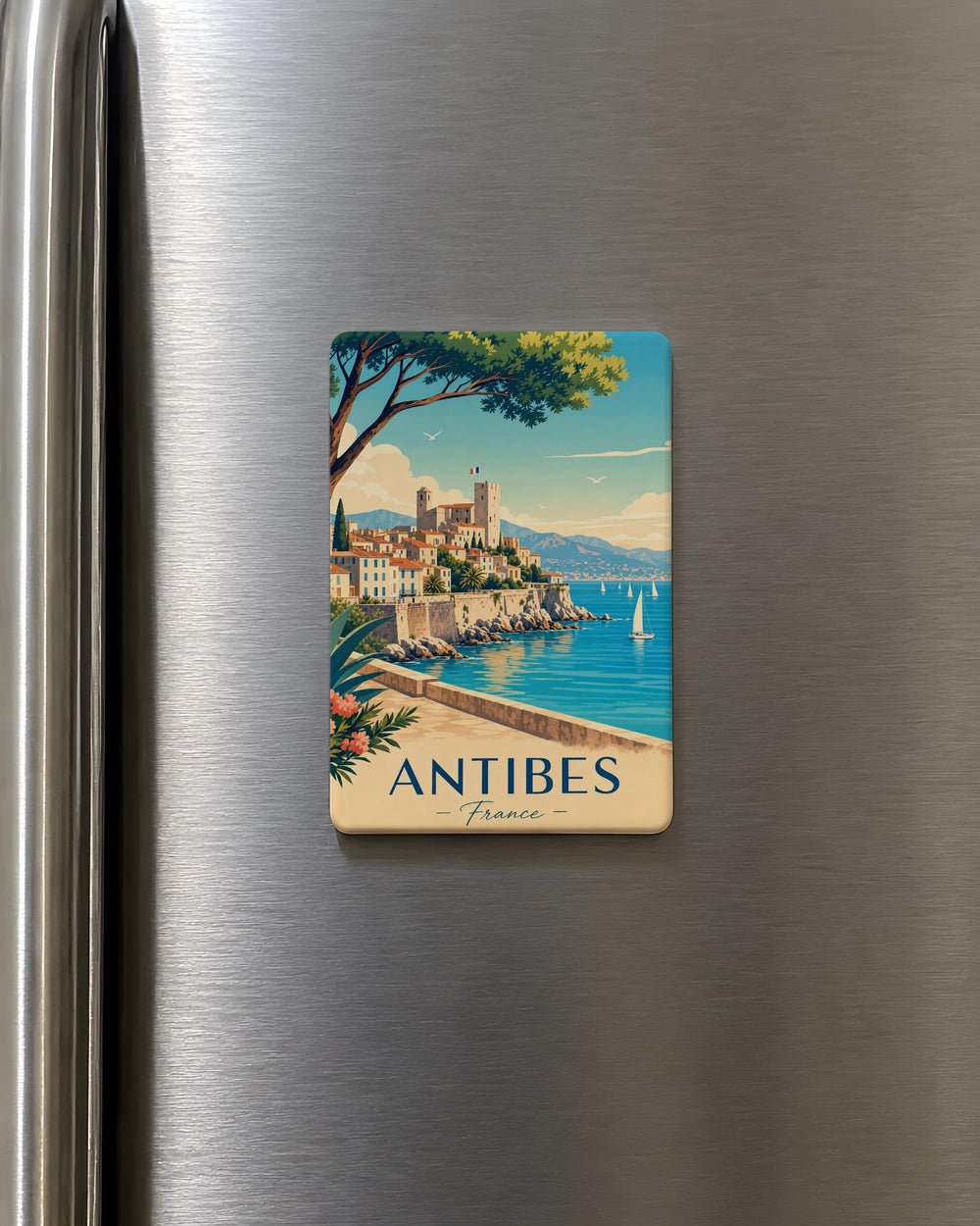 Antibes France Fridge Magnet, Antibes Travel Souvenir, French Riviera Landmark Keepsake Magnet, Provence Vacation Gift
