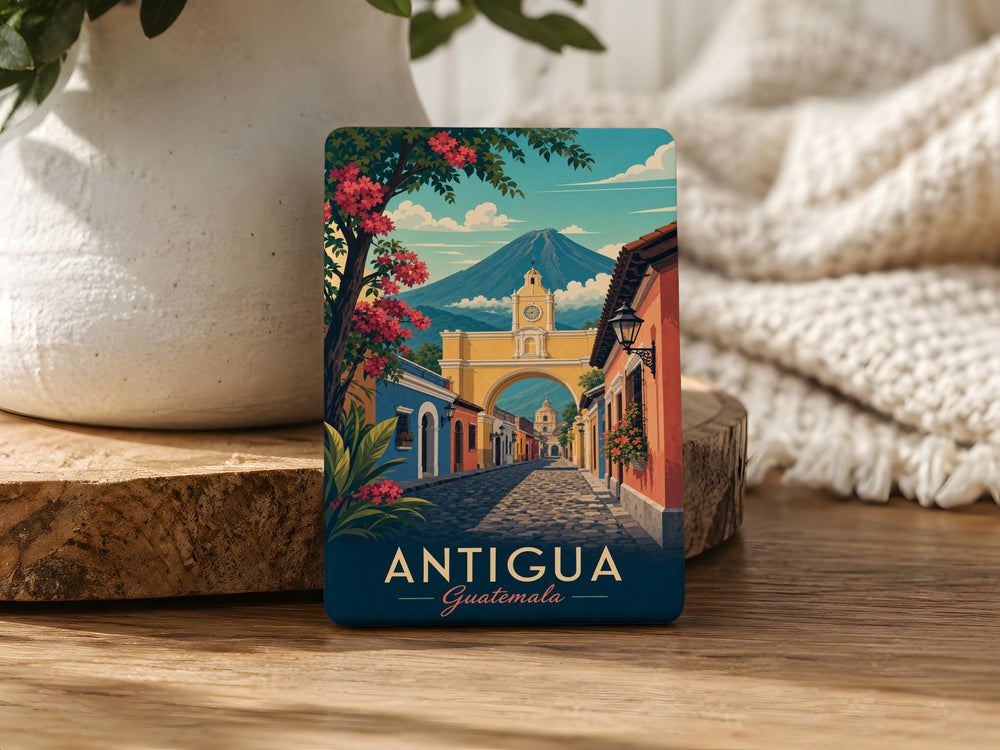 Antigua Guatemala Fridge Magnet, Guatemala Travel Souvenir, Antigua City Landmark Keepsake, Central America Gift