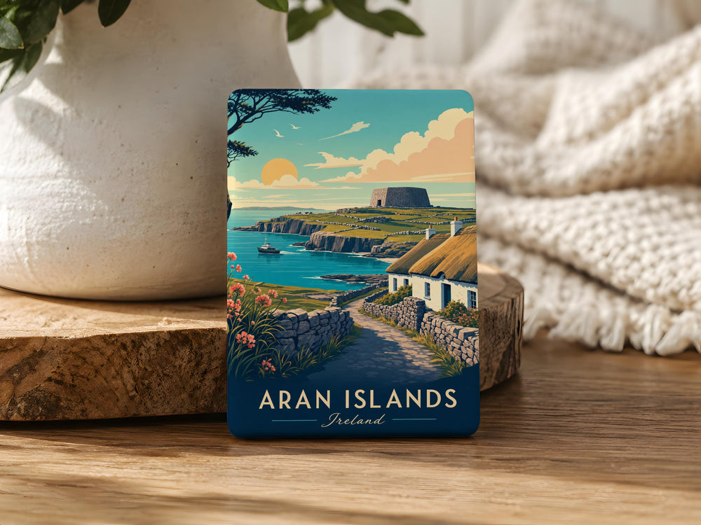 Aran Islands Ireland Fridge Magnet, Irish Island Souvenir Magnet, Aran Islands Travel Keepsake, Ireland Gift Magnet