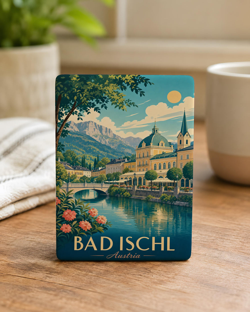 Bad Ischl Austria Fridge Magnet, Bad Ischl Souvenir Magnet, Austrian Travel Gift, Salzkammergut Keepsake Magnet