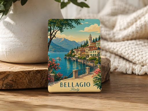 Bellagio Italy Fridge Magnet, Lake Como Village Souvenir Magnet, Italian Travel Gift, Bellagio Keepsake Magnet