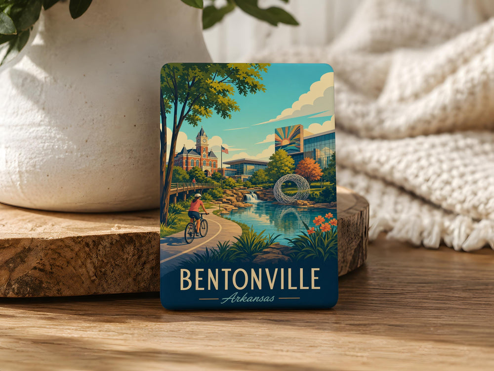 Bentonville Arkansas Fridge Magnet, Bentonville AR Souvenir Magnet, Arkansas Travel Keepsake, Bentonville Gift, USA Magnet