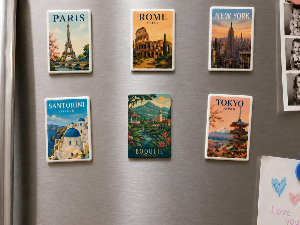 Boquete Panama Fridge Magnet, Boquete Souvenir Magnet, Panama Travel Gift, Boquete City Landmark Keepsake Magnet